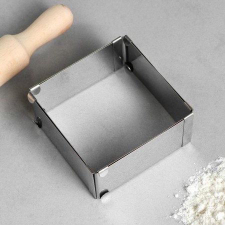 Baking form with sizes “square”, h -5 cm, 10x10 - 18x18 cm-2