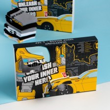 Gift set of socks Advent, 6 pairs of Bumblebee, Transformers, 18-20 cm