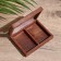 Casket for playing cards for 2 decks 15.5x12x3.5 cm, tree shisham