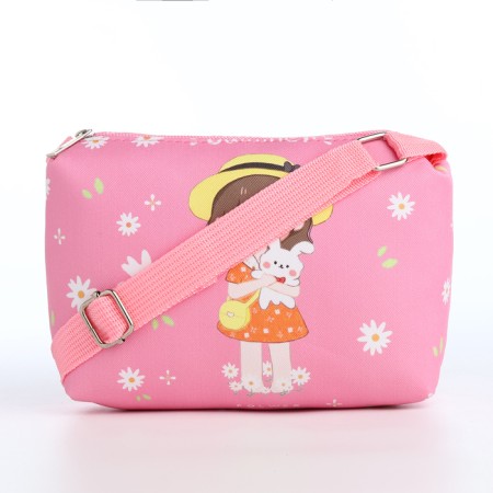 Bag's bag with a zipper "chosen", pink color-1