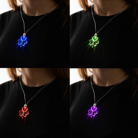 LED pendant "Clover" 60 cm, batteries, glow of multi (RGB)