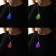 LED pendant "Clover" 60 cm, batteries, glow of multi (RGB)