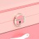Casket to the leatherette for decorations "Sheila" pink with coral 25.5x18.5x14 cm