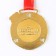 School medal for graduation "graduate", on tape, gold, metal, d = 5.5 cm