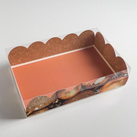 Gift box with PVC “Happy New Year!”, 20 x 30 x 8 cm, New Year-3