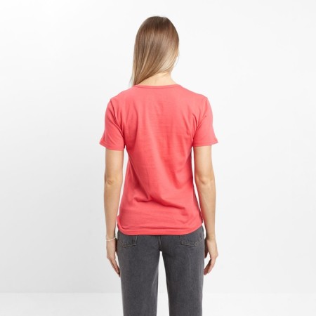 T -shirt female, coral color, size 44-7