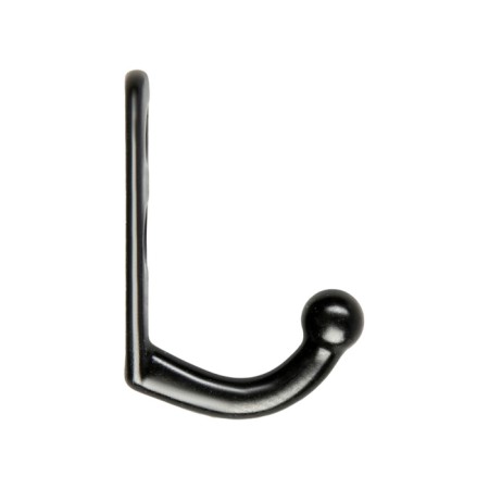 Hook furniture tundra TKO001, one -rod, black, 50 pcs-3