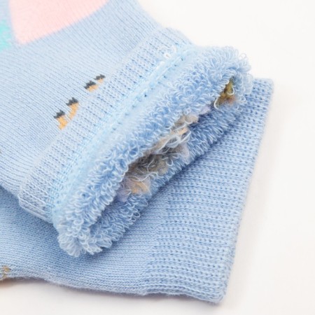 Noski children's terry, blue color, size 12-14-2