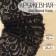 Lace elastic fabric, 175 mm × 23 ± 1 m, black color