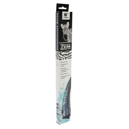 AZARD Zebra wiper brush, 16 "/ 410 mm, frameless, 4 adapters-3