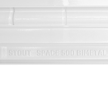 Bimetallic radiator Stout Space 500, 500 x 90 mm, 4 sections-8