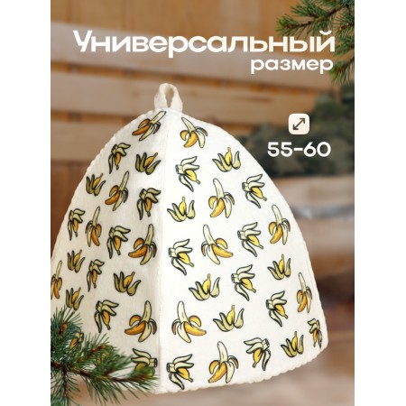 Bath cap with a print "Banana"-2
