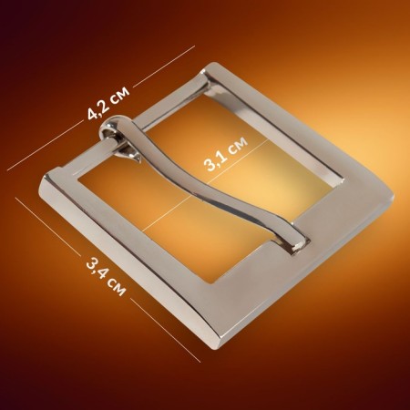 A belt buckle 4.2 × 3.4 cm, 31 mm, silver color-1