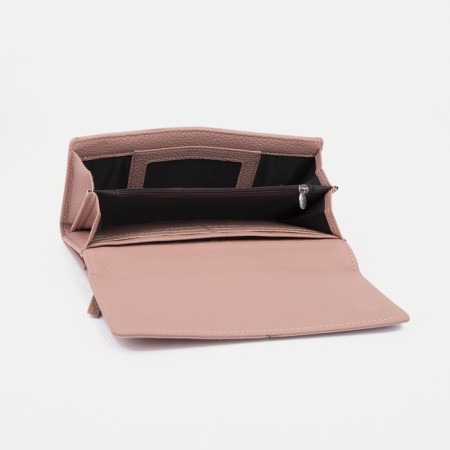Women's wallet on magnets, pink color-3