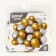 Bouquet of balls "Gold and silver", latex, chrome, set of 50 pcs.