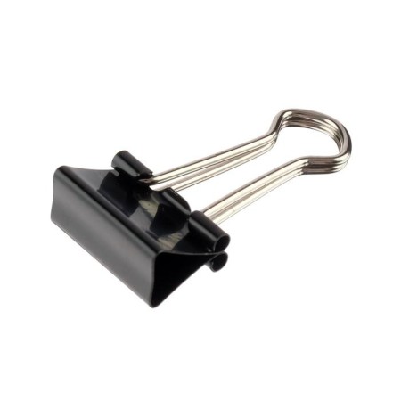 Paper clamps 19 mm, 12 pieces, black-1