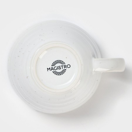 Porcelain cup Magistro Urban, 200 ml, white color-3