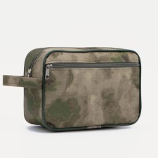 Lightning cosmetic bag, external pocket, camouflage color