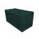 Puff with a lid and weighting, 800 × 400 × 420 mm, Bahama plus matting, Emerald color