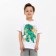 T -shirt Children's KAFTAN "Dinosaur", p. 30 (98-104 cm), white