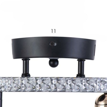 Acropolus chandelier 35W LED black, gold 2700-6400K 30x30x15cm-11
