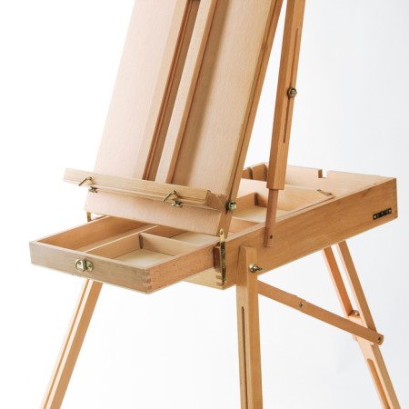 A sketch (beech), 50 x 34 x 11 cm, canvas height - 87 cm, legs - 90 cm, adjustable belt-2