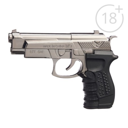 Gas lighter for smoking "Pistol", Piezo 12 x 9 cm