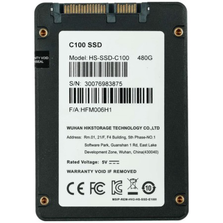 SSD Hikvision 2.5 "480 GB SATA III C100 HS-SSD-C100/480G