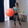 Fitball ONLYTOP, D = 65 cm, 900 g, anti -wings, Orange color