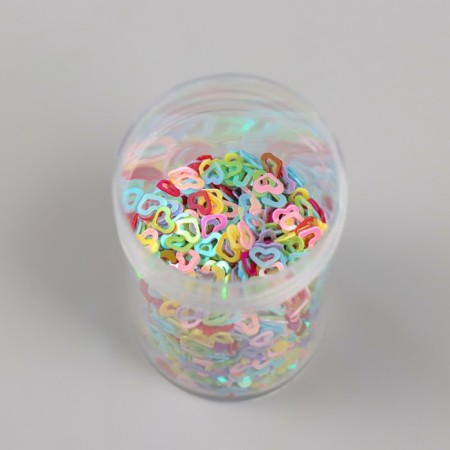 Sparkles in a jar of "stars" 12 pcs, hearts-1