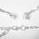 Set 2 objects: earrings, necklace "elite" drops of triangle, white-white color in silver, 40 cm