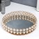 Interior stand for candles with a “pearl” mirror circle 5.5x25x25 cm