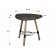Comeric Lucia table 2104, 505x505x490, black/beech/oak Marron