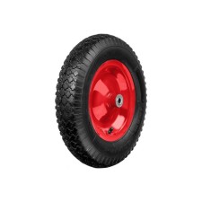 Pneumatic wheel, d = 380 mm, hub: diameter 16 mm, length 90 mm, 