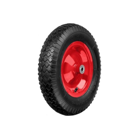 Pneumatic wheel, d = 380 mm, hub: diameter 16 mm, length 90 mm, "bison"