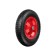 Pneumatic wheel, d = 380 mm, hub: diameter 16 mm, length 90 mm, "bison"