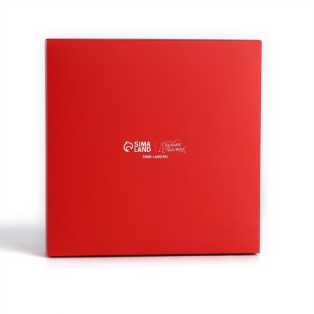 Box for sweets "spruce aroma", 18.9 x 18.9 x 3.8 cm, New Year-2