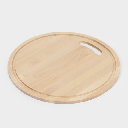 Board of a cut round with a gutter, d = 28x0.8, an array of birch-3