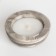 Aromatic candle in concrete "hemisphere", 9x4 cm, white, jasmine