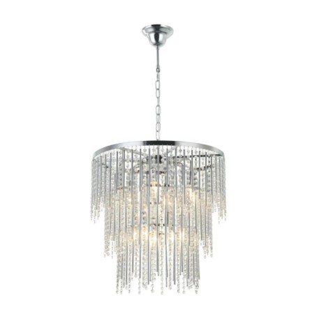 Crystal Crystal chandelier Grandex 12xe14 40W, size 60x60x79-150 cm, color chromium-1
