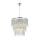 Crystal Crystal chandelier Grandex 12xe14 40W, size 60x60x79-150 cm, color chromium