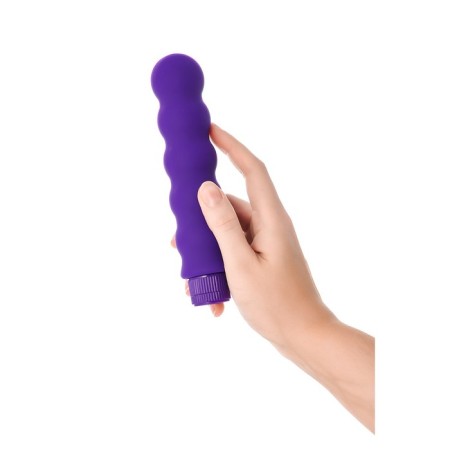 Unrealistic vibrator Toyfa A-Toys, silicone, purple color, 17 cm-9