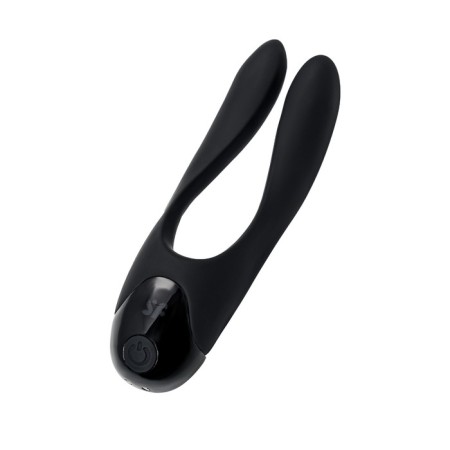A multifunctional stimulator for pairs of Satiffyer Partner Candy Cane, silicone, black color-10