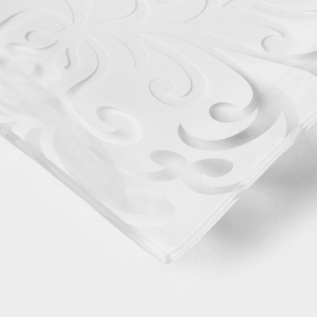 Glass shade "Bukhara", 36.5 × 15 cm, white color-2