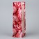 Gift package for a bottle, packaging, "flowers", 36 x 13 x 10 cm