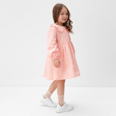 Платье детское с воротником KAFTAN "Ромбик" р.32 (110-116 см)-4