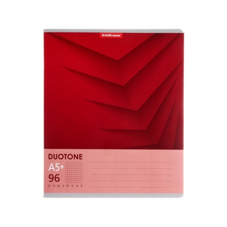 A notebook of 96 sheets in the Erichkrause Duotone Next cage, cover coated cardboard, output block, whiteness 100%, mix-7
