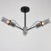 Economic Service chandelier 31101/3 3x40W E14, chrome/black, 66x66x32 cm