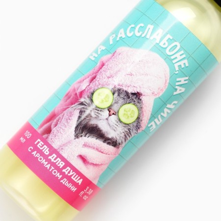 Shower gel “on a relaxation, on a chill”, 100 ml, melon aroma, Beauty Fox-3