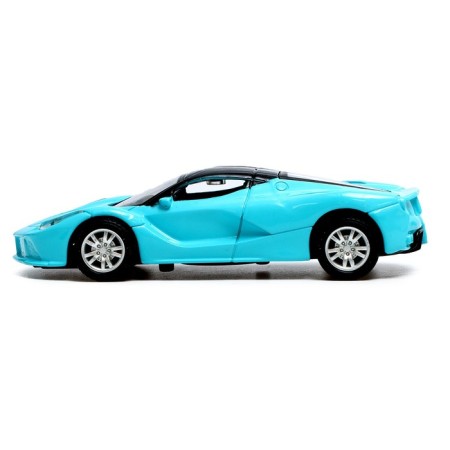Metal machine "Supercar", inertial, scale 1:43, blue color-1